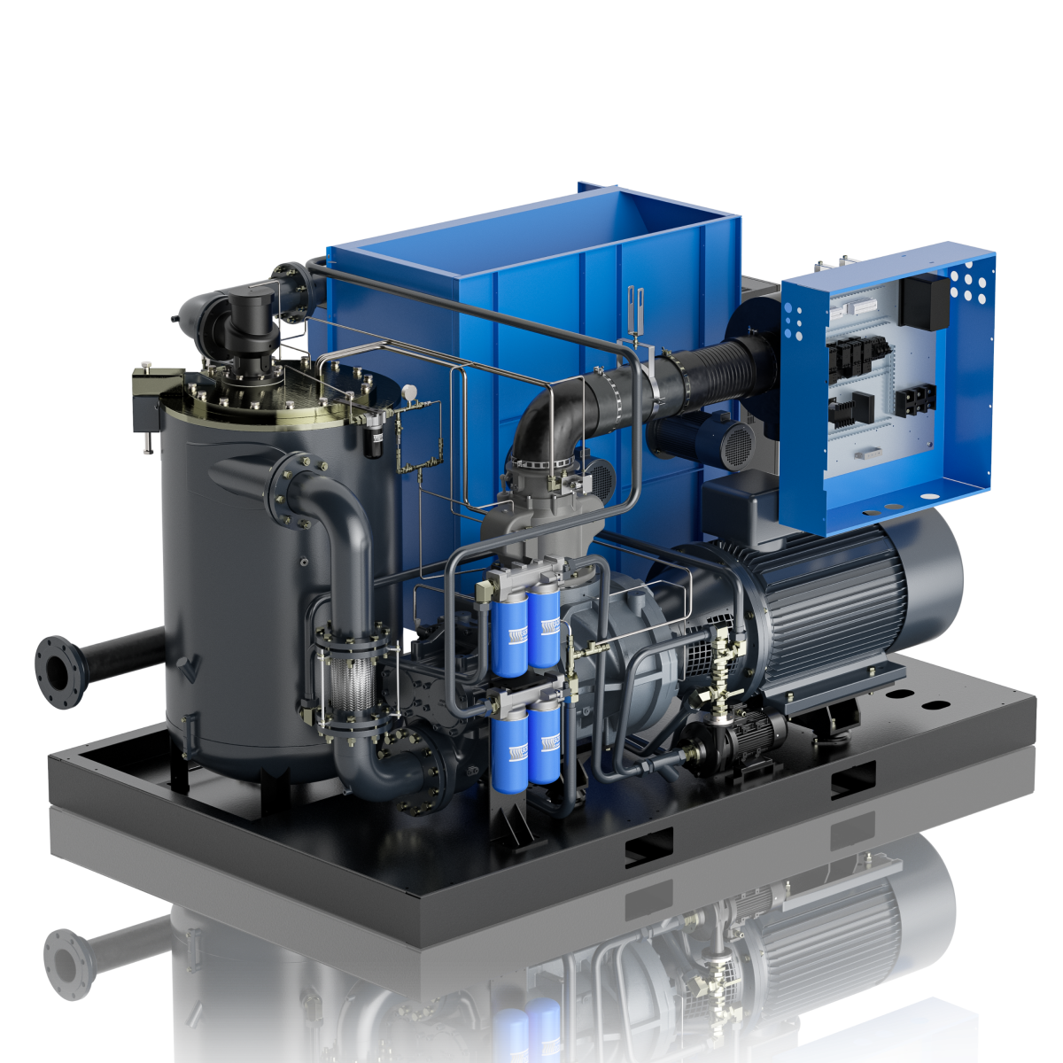 Энергоэффективный Винтовой Компрессор Низкого Давления SCR420LBPM 3-4-5 бар — изображение 3