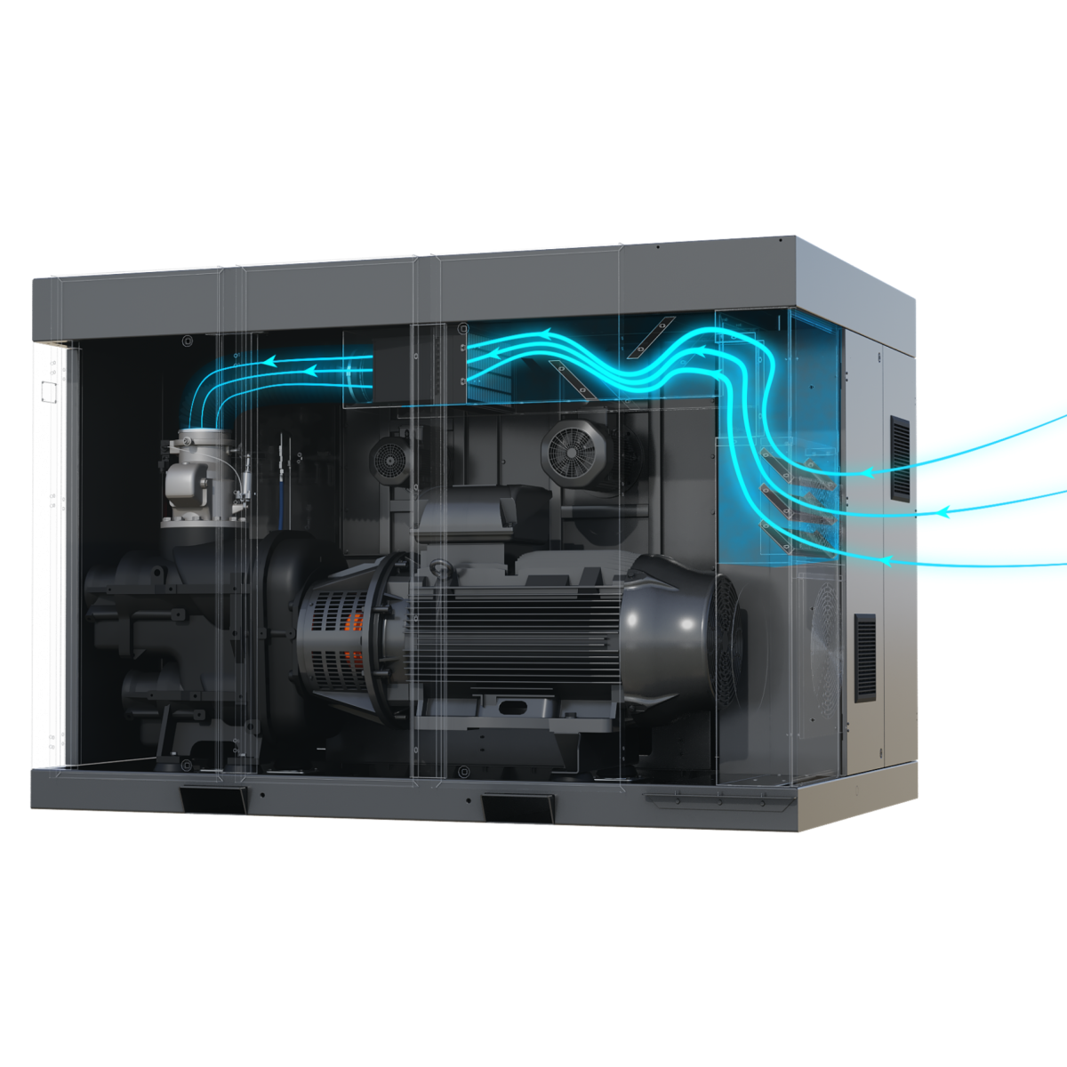 Двухступенчатый винтовой компрессор IMPETUS 90 8,5 бар — изображение 2