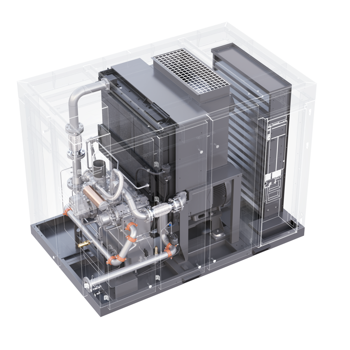 Винтовой безмасляный компрессор EAGLE-N 355 10 бар — изображение 4