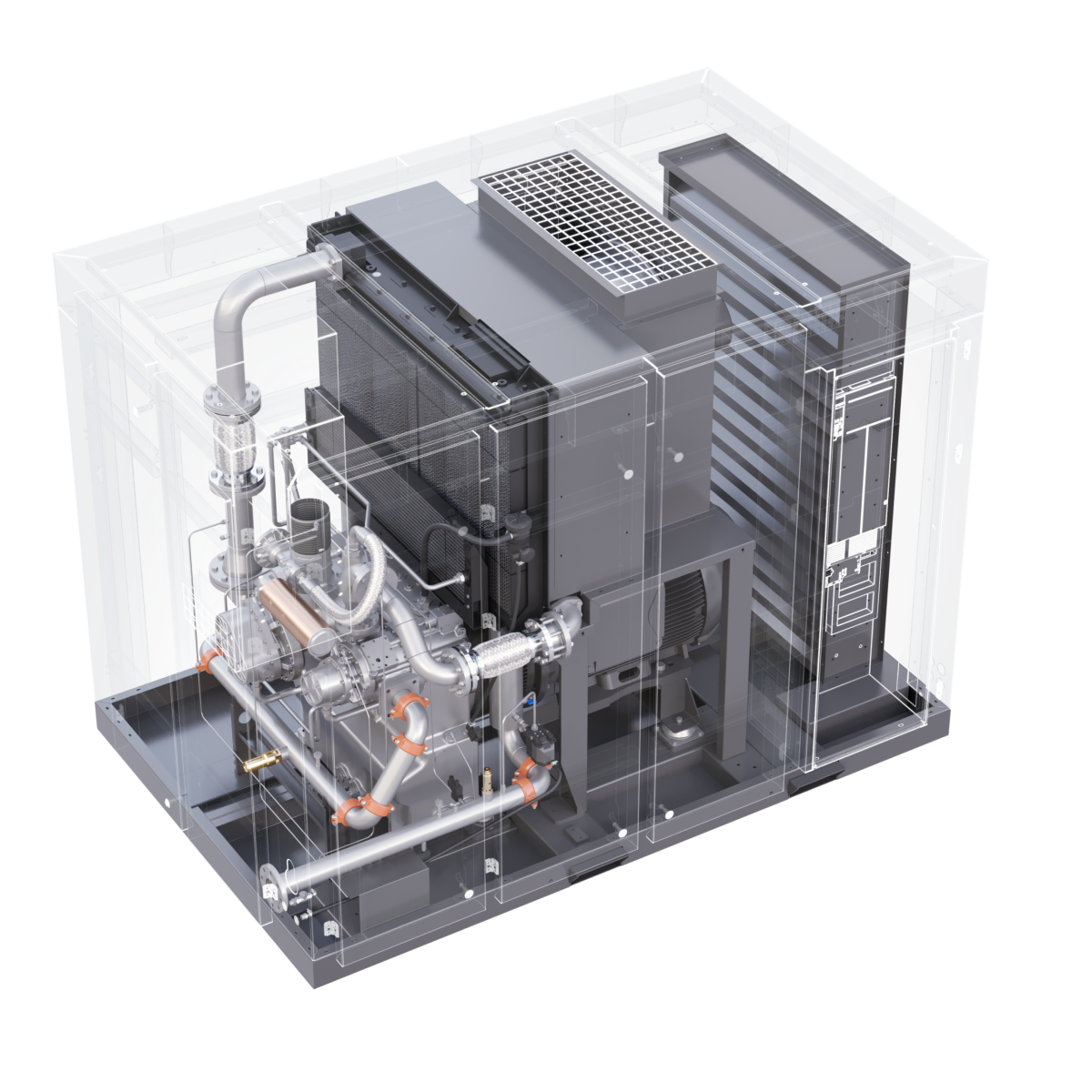 Винтовой безмасляный компрессор EAGLE-N 110 VSD 8,5 бар — изображение 7
