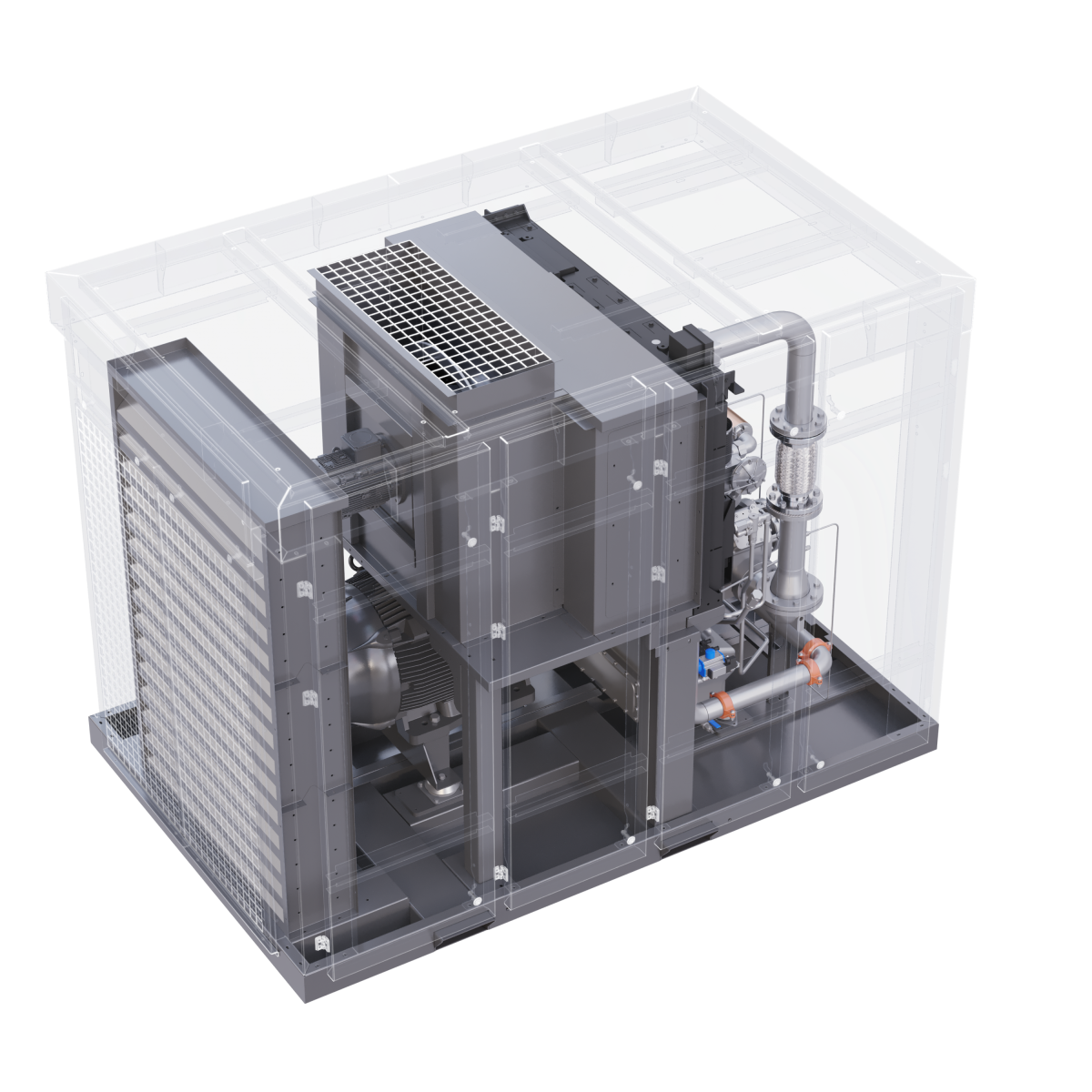 Винтовой безмасляный компрессор EAGLE-N 355 10 бар — изображение 5